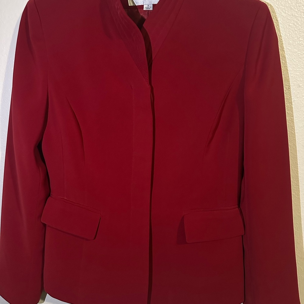 Tahari Classic Red Blazer
